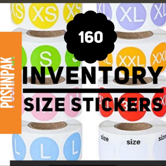 Office | Last Set16 Stickers 8 Different Size Inventory Stickers Small ...
